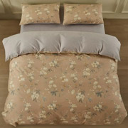 Комплект постільної білизни Gloria Ardesto сатин Магнолія сіро-коричневий