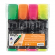 Маркер Delta by Axent Highlighter D2501-40 ,1-5мм кл.,набор из 4-х цв