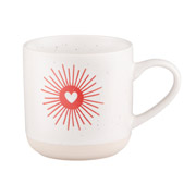 Чашка керамічна 350 мл Heart Ardesto AR3076 біла