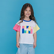 Футболка для дівчинки ФТ5 супрем Бембі 1Z0-білий-різнобарвний