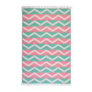Рушник пляжний Pestemal Ups and Downs pink green Barine