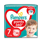 Підгузки-трусики Pampers Pants Giant Plus, розмір 7 (17+ кг), 38 шт