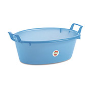 Таз овальний з ручками PE 23л Stefanplast 31550 блакитний