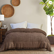 Покривало бавовняне Egi Lotus Home коричневий