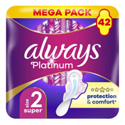 Прокладки гігієнічні 42 шт Always Platinum Super Mega