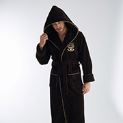 Чоловічий довгий халат із капюшоном Nusa NS-1300 kahve коричневий