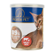 Паштет для взрослых кошек Мясное ассорти 360 г Premium Pet 4820255192239