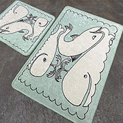 Набір килимків для ванної кімнати Helsinki Chilai Home