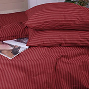 Наволочка 17-0608 Stripe Red ranforce-elite MirSon