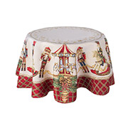 Скатертина кругла гобеленова Лускунчик Lefard 732-374