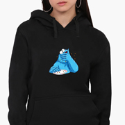 Худі жіночий Кукі Монстр MobiPrint 8921-1991 чорний