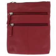 Кожаная сумка через плечо Visconti 18606 red
