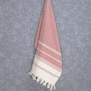 Рушник для сауни та пляжу Bergama Arya бордовий