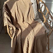 Плед в'язаний Cotton Прованс бежевий