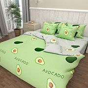 Постільна білизна Авокадо green-grey бязь Selena 100307