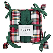 Набір кухонних рушників Sell Green Soho з хлібницею