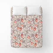 Простирадло бязеве Весняний вечір Home Line помаранчевий