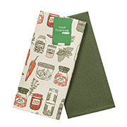 Набір кухонних рушників Спеції Home Line теракот-авокадо