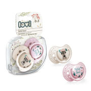 LOVI Пустышка силиконовая динамическая 0-3м 2 шт. Wild Soul Girl