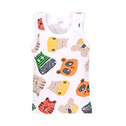 Майка для хлопчика 2505228глв рібана Татошка білий із принтом