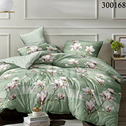 Комплект постельного белья Selena Магнолия зеленая 300168