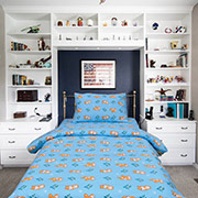 Підліткова постільна білизна 20122 ранфорс Вілюта синій