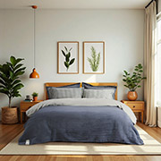 Плед двосторонній Infinity Lotus Home сірий