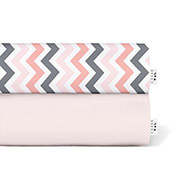 Дитячий набір із 2 простирадл на гумці Rose Zigzag Cosas