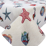 Скатертина гобеленова кругла Морська Limaso EDEN149