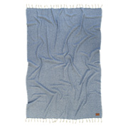 Плед-накидка Barine Wool basket indigo синій