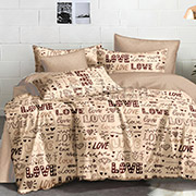 Постільна білизна Love беж 101112 бязь-люкс Selena 101112