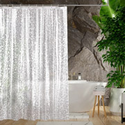 Штора для ванної кімнати з кільцями Coral 3D Woko