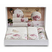 Набір Karna La Maison 3 рушники та парфум для білизни