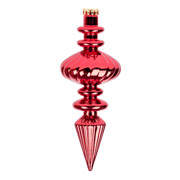 Іграшка новорічна Бурулька 23 см Novogod'ko 974090 червона глянець