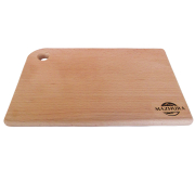 Дошка прямокутна бук 20х30 заокруглена з отвором mz326402 MAZHURA