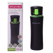 Пляшка спортивна з нержавіючої сталі 500 мл Kamille 2066 зелена