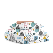 Дитяча постільна білизна в ліжечко COPPER FOREST ANIMALS Cosas м'ята