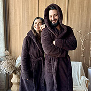 Халат унісекс Cuddle велсофт VELC01 Cosy шоколадний