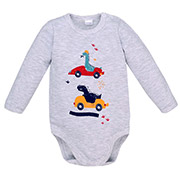 Боді 1402304сді футер Татошка сірий меланж