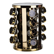 Набік банок для спецій 16х100 мл Yiwu HP-1370 чорний мармур