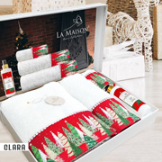 Подарунковий набір махрових рушників з парфумом La Maison Clara