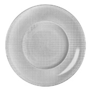 Блюдо скляне 31 см Inca Bormioli Rocco сріблясте