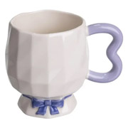 Чашка порцелянова на ніжці 400 мл Yiwu FM-39A бузкова