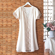 Набір жіночий махровий халат, тапочки та рушник Arya Gloria кремовий