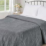 Покривало однотонне стьобане Love You Сіре-67