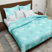 Постільна білизна Мальовані сердечка 505114 фланель Selena