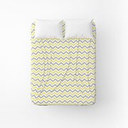 Простирадло з бязі Зигзаг сіро-жовтий Home Line