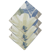 Набір серветок бавовняних 3 шт Блакитні квіти Прованс