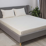 Простирадло велюрове на гумці Velour ТЕП молочне