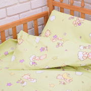 Комплект постільної білизни в ліжечко 10-0214 Light Green бязь Gold Nostra